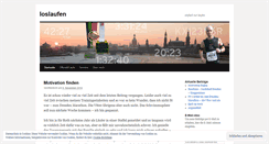 Desktop Screenshot of loslaufen.wordpress.com