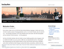 Tablet Screenshot of loslaufen.wordpress.com