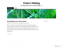 Tablet Screenshot of ficker.wordpress.com