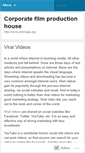 Mobile Screenshot of corporatefilmproductionhouse.wordpress.com