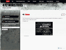 Tablet Screenshot of 412ministries.wordpress.com