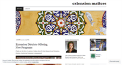 Desktop Screenshot of extensionmatters.wordpress.com