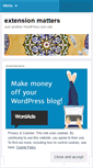 Mobile Screenshot of extensionmatters.wordpress.com