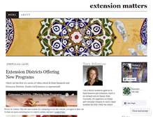 Tablet Screenshot of extensionmatters.wordpress.com