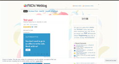 Desktop Screenshot of filchiprogrammer.wordpress.com