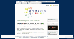 Desktop Screenshot of networkingtohelpchildren.wordpress.com