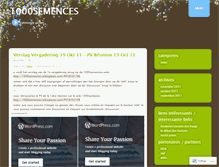 Tablet Screenshot of 1000semences.wordpress.com