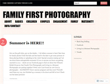 Tablet Screenshot of familyfirstphotography.wordpress.com