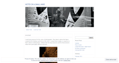 Desktop Screenshot of notesonasmallmind.wordpress.com
