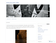 Tablet Screenshot of notesonasmallmind.wordpress.com