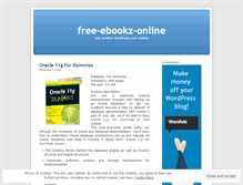 Tablet Screenshot of freeebookzonline.wordpress.com