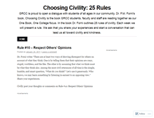 Tablet Screenshot of choosingcivility.wordpress.com