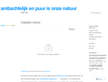 Tablet Screenshot of ambachtelijk.wordpress.com