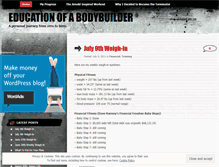 Tablet Screenshot of educationofabodybuilderdotcom.wordpress.com