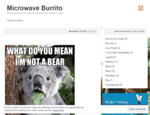 Tablet Screenshot of microwaveburrito.wordpress.com