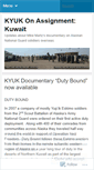 Mobile Screenshot of kyukonassignment.wordpress.com
