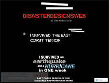 Tablet Screenshot of disasterdesignsweb.wordpress.com