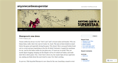 Desktop Screenshot of anyonecanbeasuperstar.wordpress.com