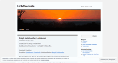 Desktop Screenshot of lichtbiennale.wordpress.com
