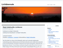 Tablet Screenshot of lichtbiennale.wordpress.com