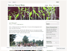 Tablet Screenshot of frugalveganmom.wordpress.com