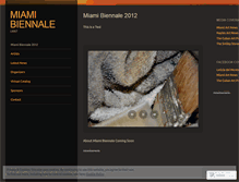 Tablet Screenshot of internationalbiennaleartistsmiami.wordpress.com