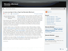 Tablet Screenshot of maruskaalbertaz.wordpress.com
