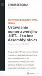 Mobile Screenshot of chrisseroka.wordpress.com