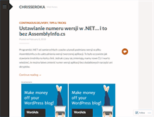Tablet Screenshot of chrisseroka.wordpress.com