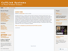 Tablet Screenshot of cufflinksystems.wordpress.com