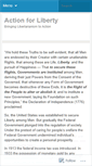Mobile Screenshot of libertyaction.wordpress.com