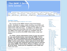 Tablet Screenshot of bmw3seriessite.wordpress.com