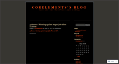 Desktop Screenshot of corelements.wordpress.com