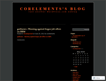 Tablet Screenshot of corelements.wordpress.com