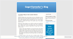 Desktop Screenshot of gogorillamedia1.wordpress.com