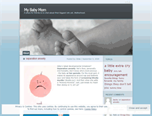 Tablet Screenshot of mybabymom.wordpress.com