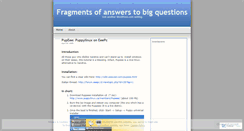 Desktop Screenshot of fragmentsofanswers.wordpress.com