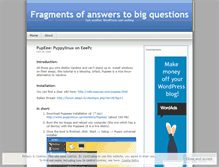 Tablet Screenshot of fragmentsofanswers.wordpress.com