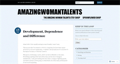 Desktop Screenshot of amazingwomantalents.wordpress.com
