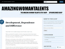 Tablet Screenshot of amazingwomantalents.wordpress.com