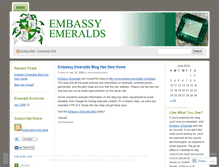 Tablet Screenshot of embassyemeralds.wordpress.com