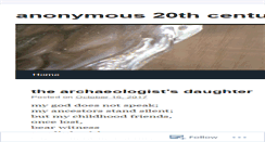 Desktop Screenshot of anonymous20thcenturypoet.wordpress.com