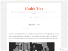 Tablet Screenshot of howtoimprovehealth.wordpress.com