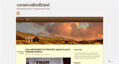 Desktop Screenshot of conservativebrand.wordpress.com