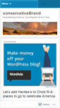 Mobile Screenshot of conservativebrand.wordpress.com