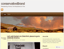 Tablet Screenshot of conservativebrand.wordpress.com