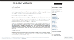 Desktop Screenshot of jagklaeravmignaken.wordpress.com