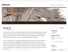 Tablet Screenshot of h2otown.wordpress.com