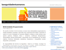 Tablet Screenshot of laseguridadentusmanos.wordpress.com