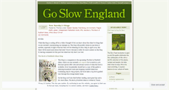 Desktop Screenshot of goslowengland.wordpress.com